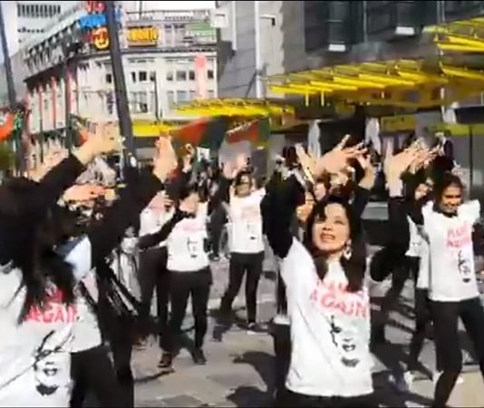 Lok Sabha elections 2019: NRIs in Manchester perform a flash mob to campaign for PM Narendra Modi